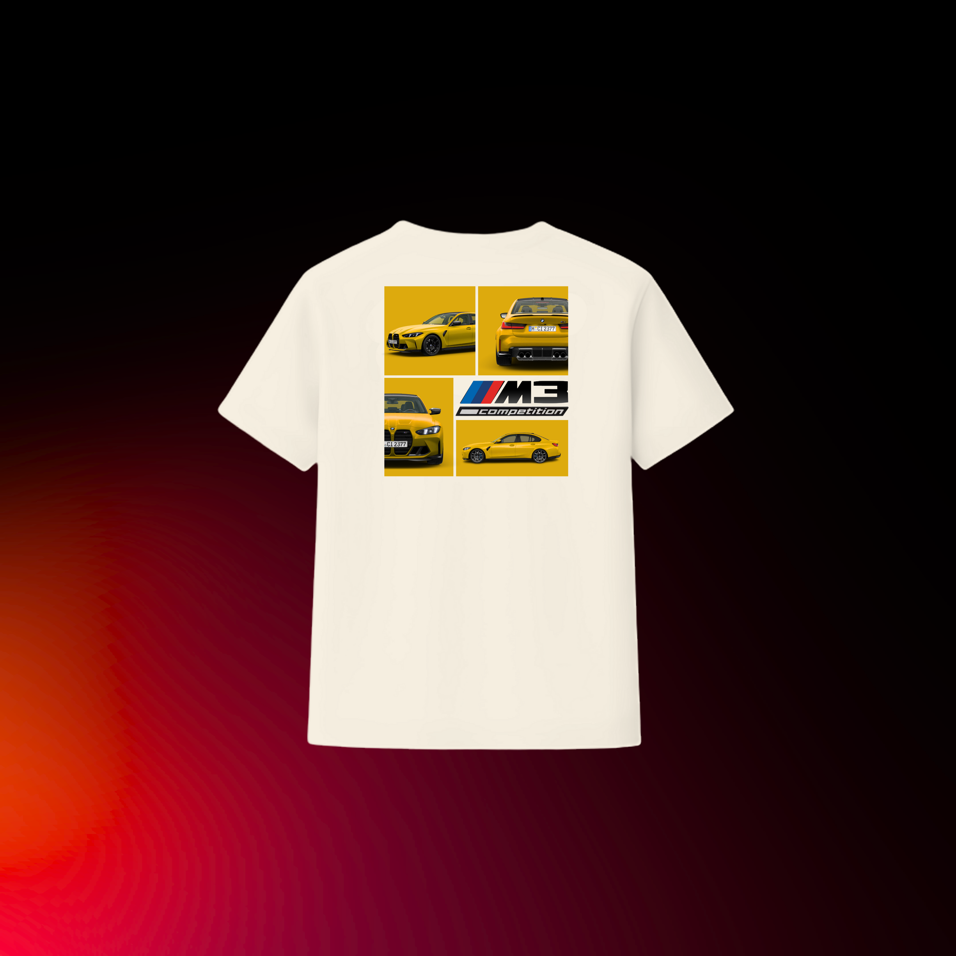 BMW M3 Competition (G80) | Speed Yellow | Art | Camiseta Premium