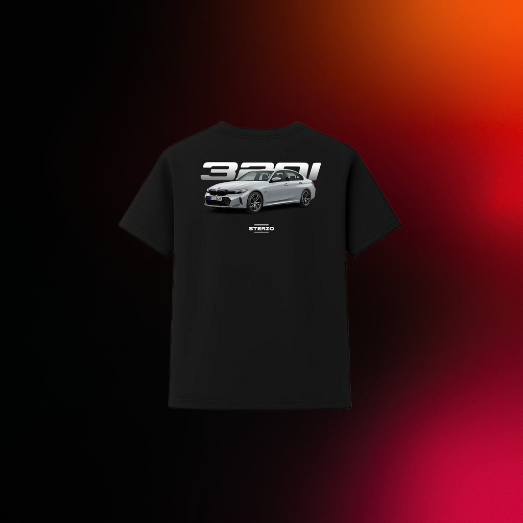 BMW 320i (G20) - Frontal | Skyscraper Gray | Camiseta Premium