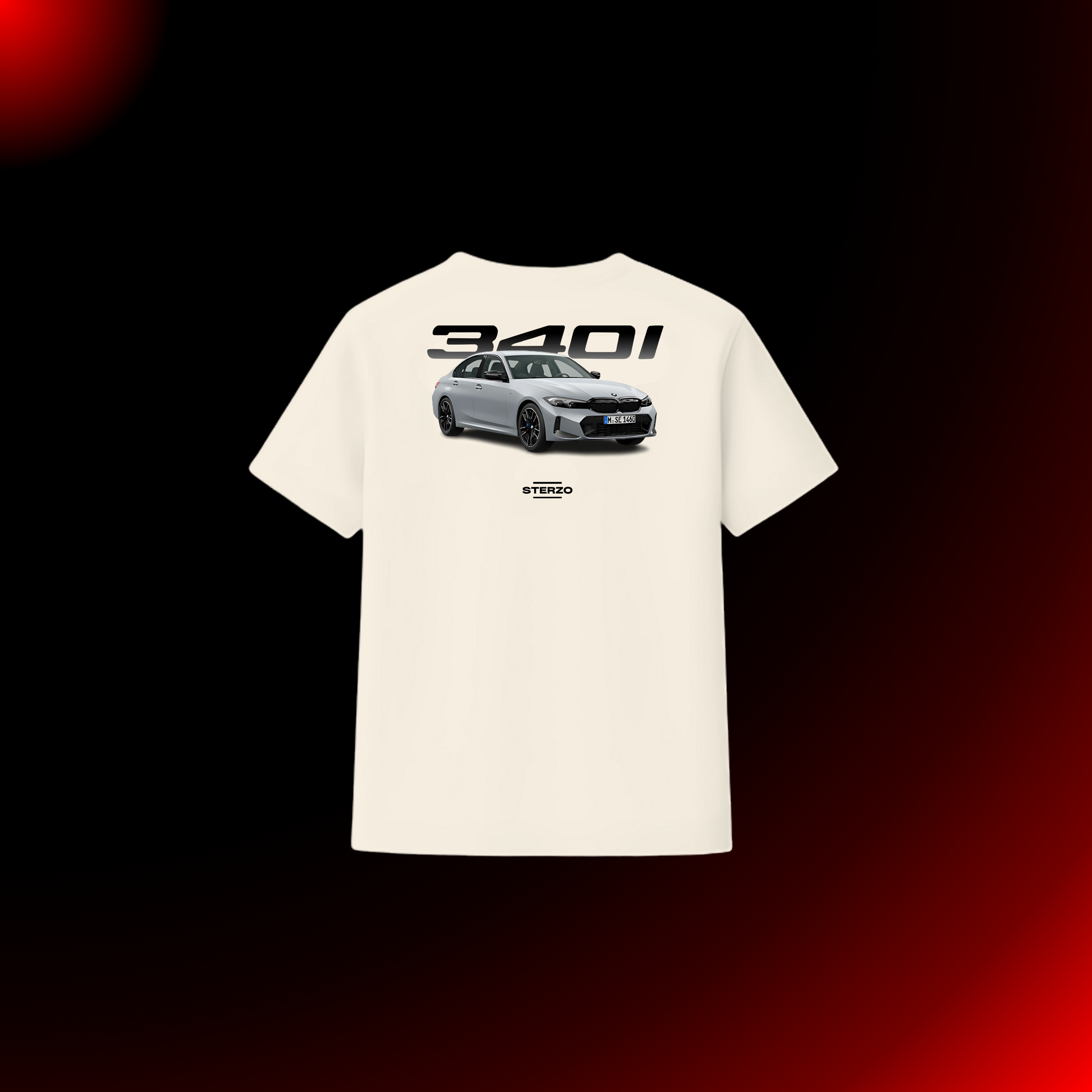 BMW 340i (G20) - Frontal | Skyscraper Gray | Camiseta Premium