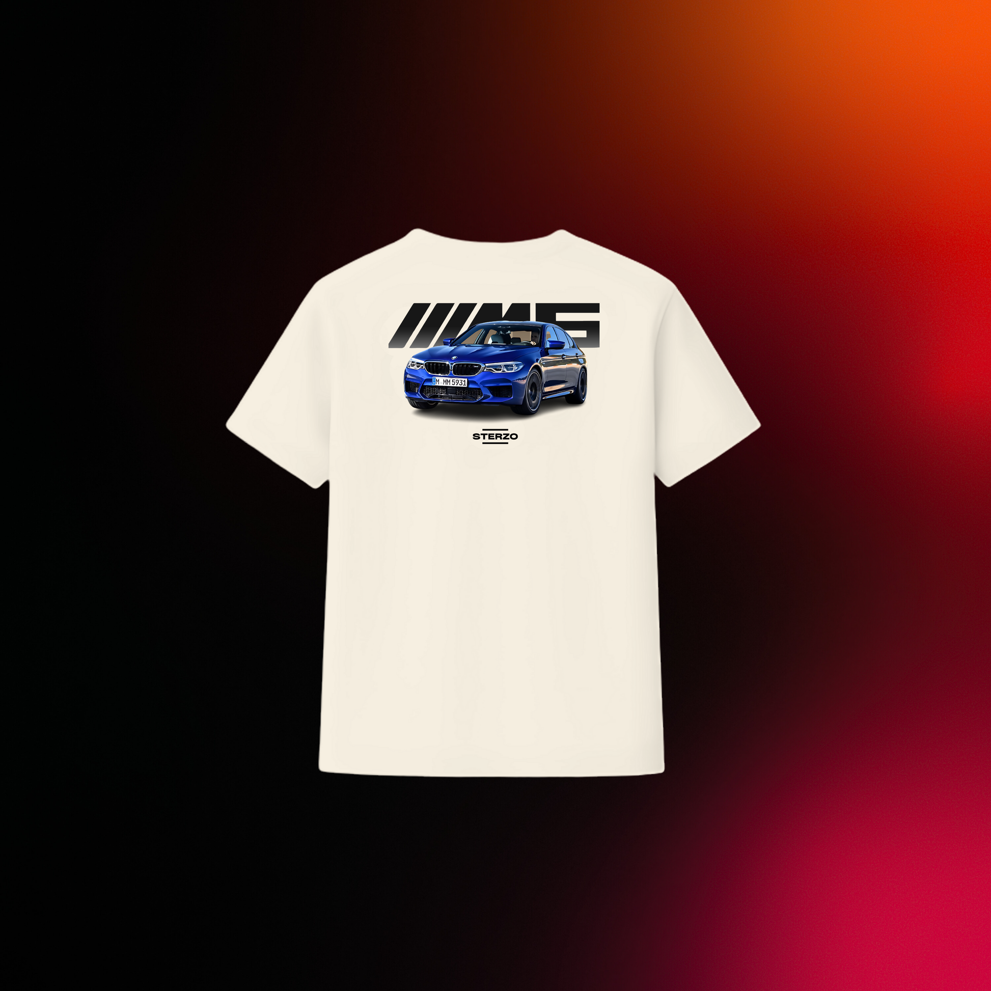BMW M5 (F90) - Frontal | Marina Bay Blue | Camiseta Premium