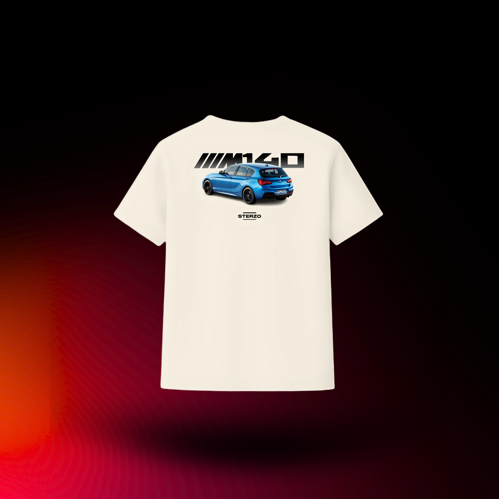 BMW M140i - Traseira | Azul Estoril | Camiseta Premium