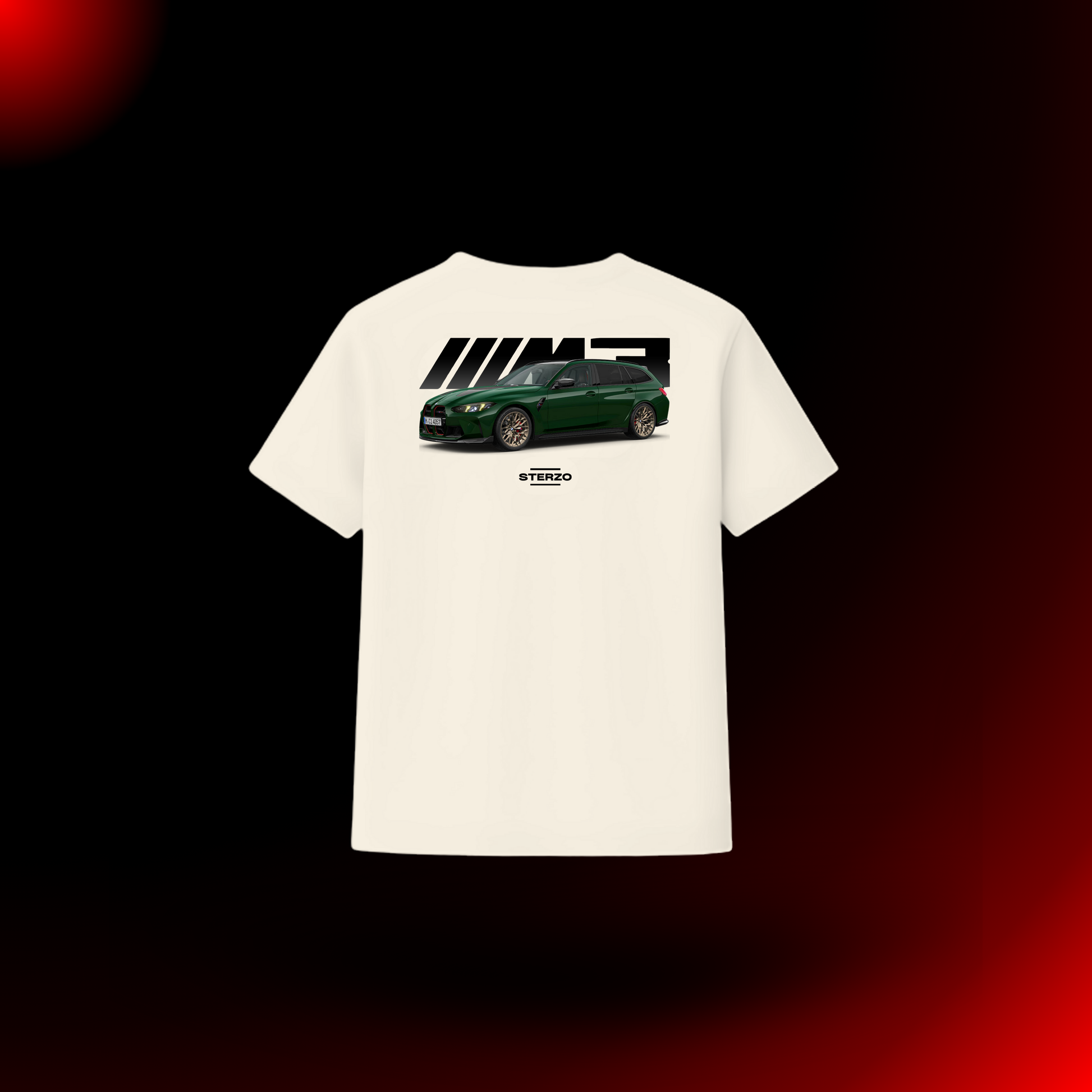 BMW M3 CS (G80) Touring - Frontal | British Racing Green | Camiseta Premium