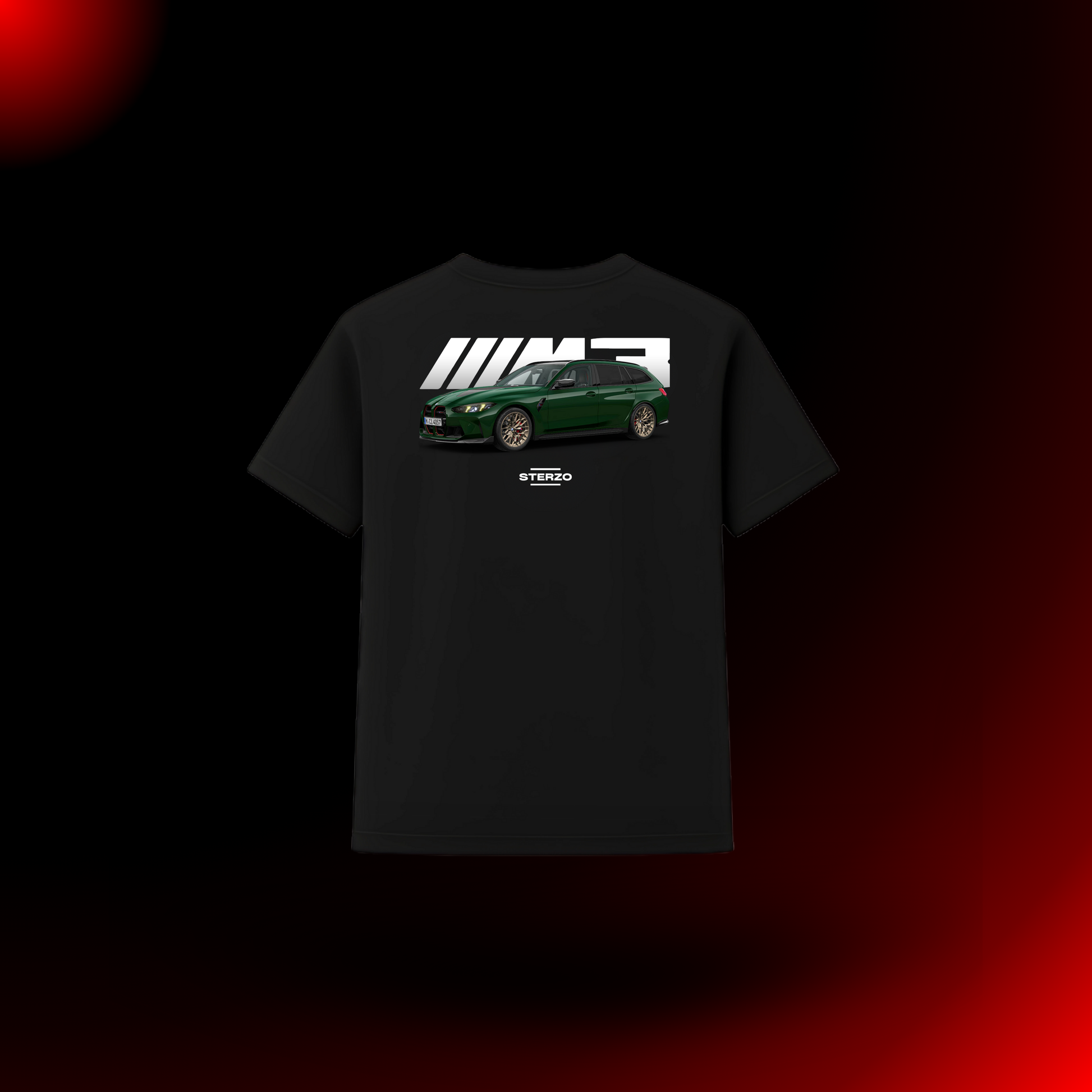 BMW M3 CS (G80) Touring - Frontal | British Racing Green | Camiseta Premium