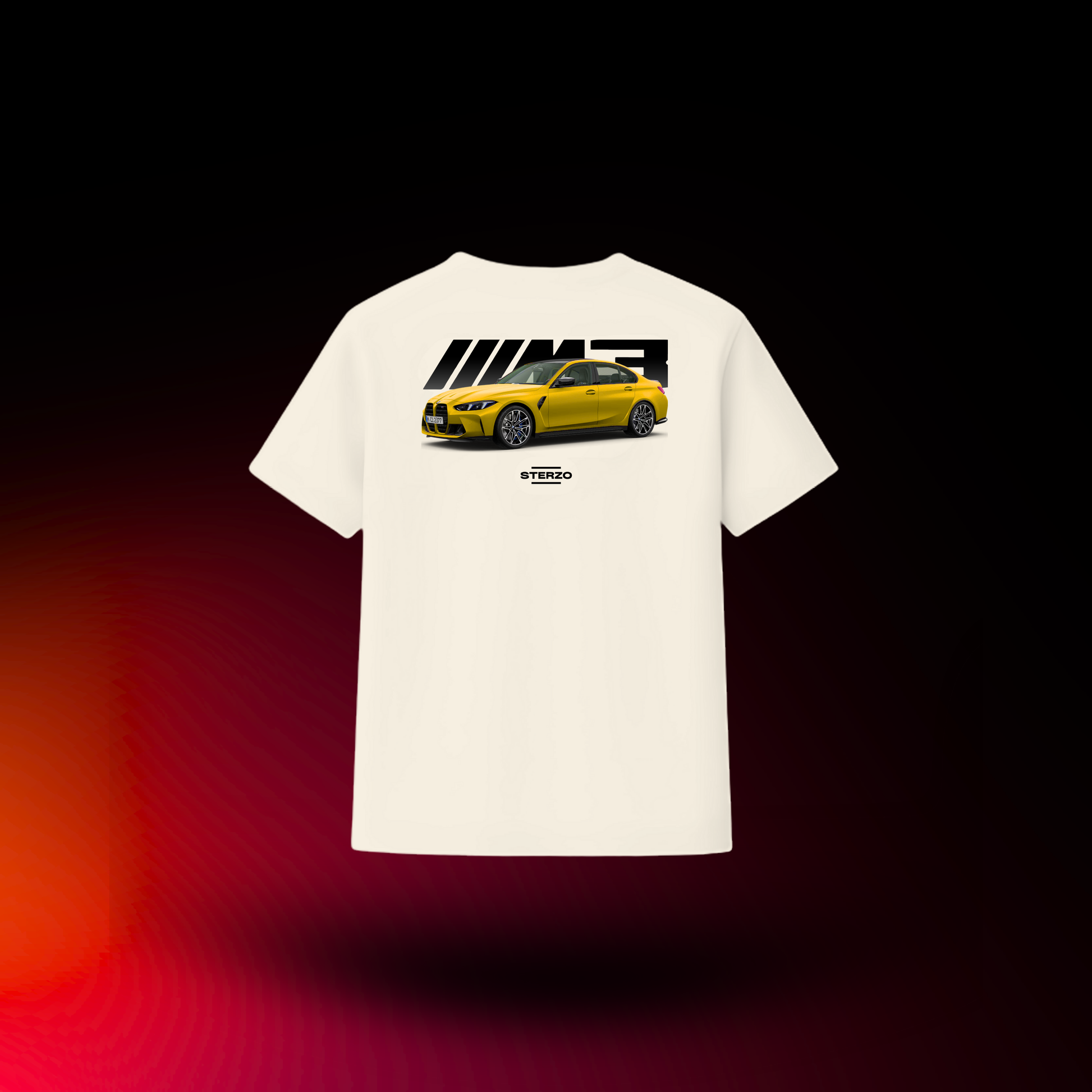 BMW M3 Competition (G80) - Frontal | Speed Yellow | Camiseta Premium